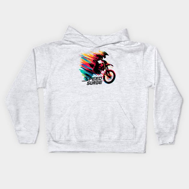 Motocross Kids Hoodie by Vehicles-Art